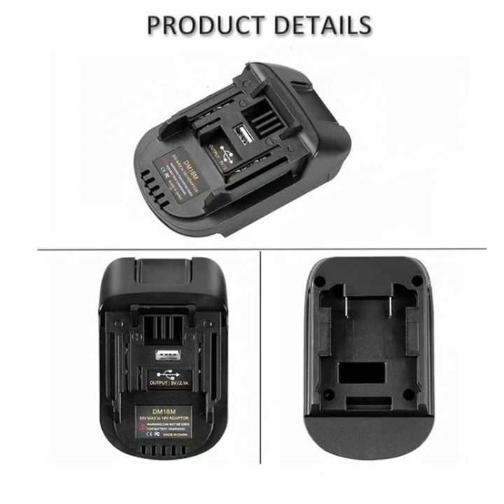 Litiumbatteriadapter för 18V batteriverktyg