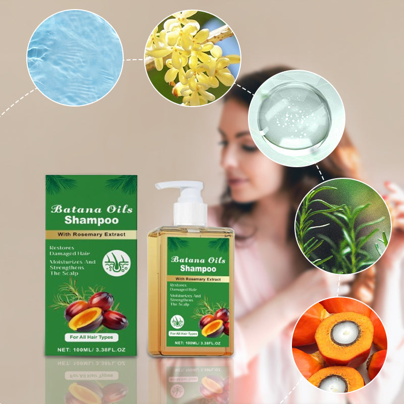 Batana Oil Shampoo med extrakt av rosmarin