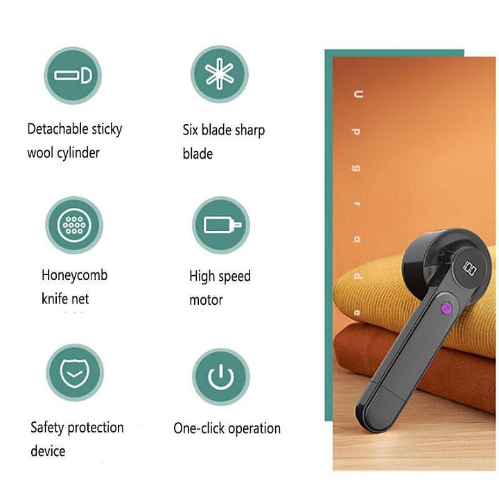 🔥Nyårsrea 50% rabatt🎁2 i 1 elektrisk luddborttagare