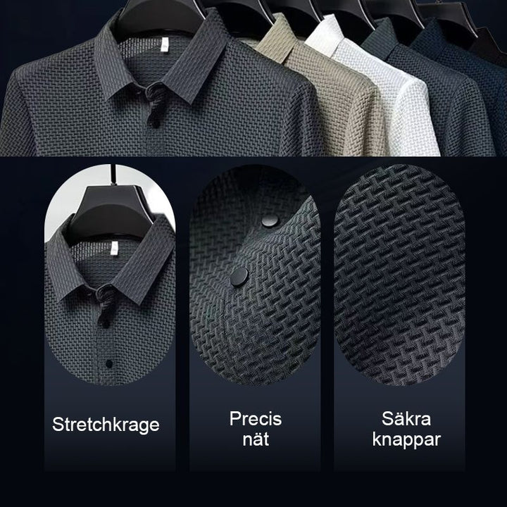 Herr T-shirt i is-siden för sommaren