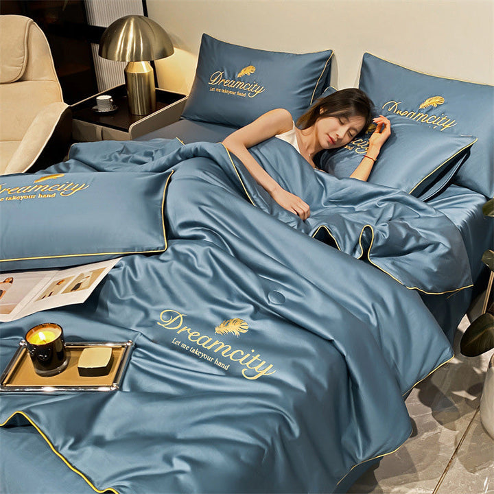 Sommar Enkel Is-silkesquilt