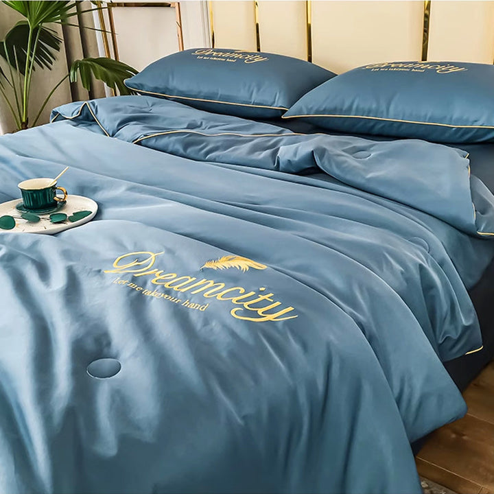 Sommar Enkel Is-silkesquilt