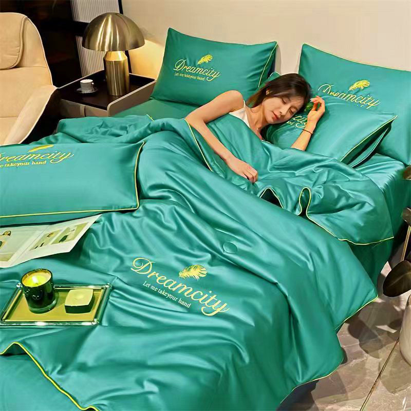 Sommar Enkel Is-silkesquilt
