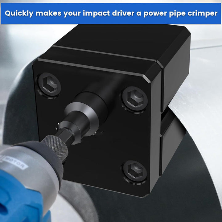 Impact kraftassisterad rörpress
