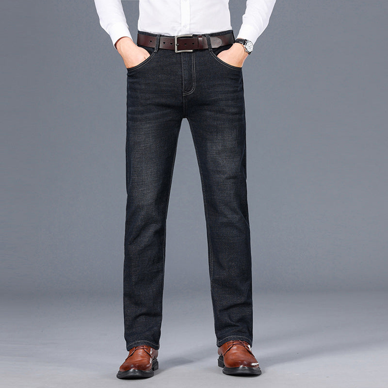 Herren Stretch Rak Passform Jeans