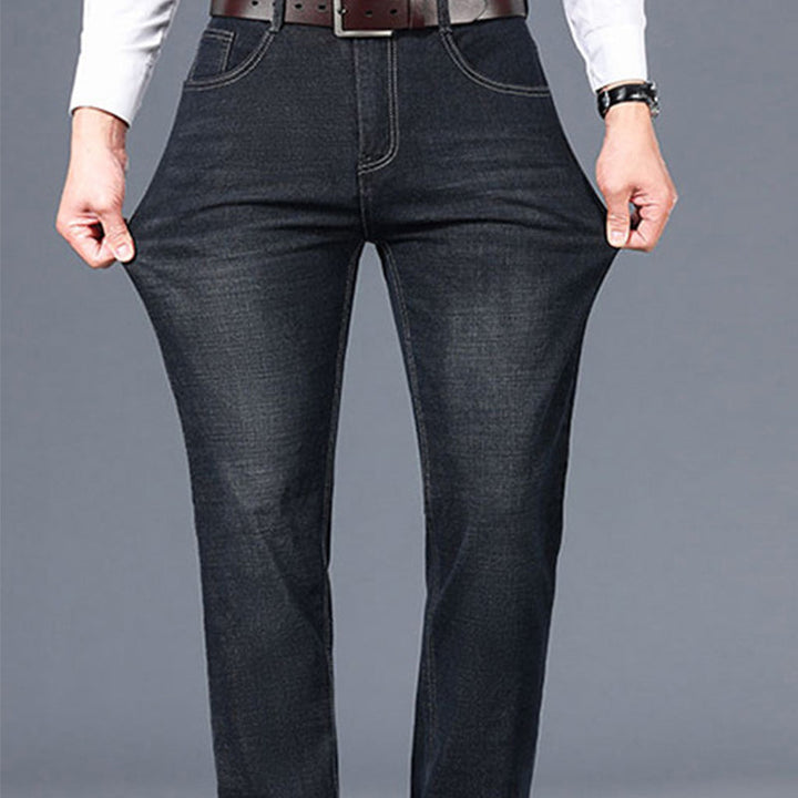 Herren Stretch Rak Passform Jeans