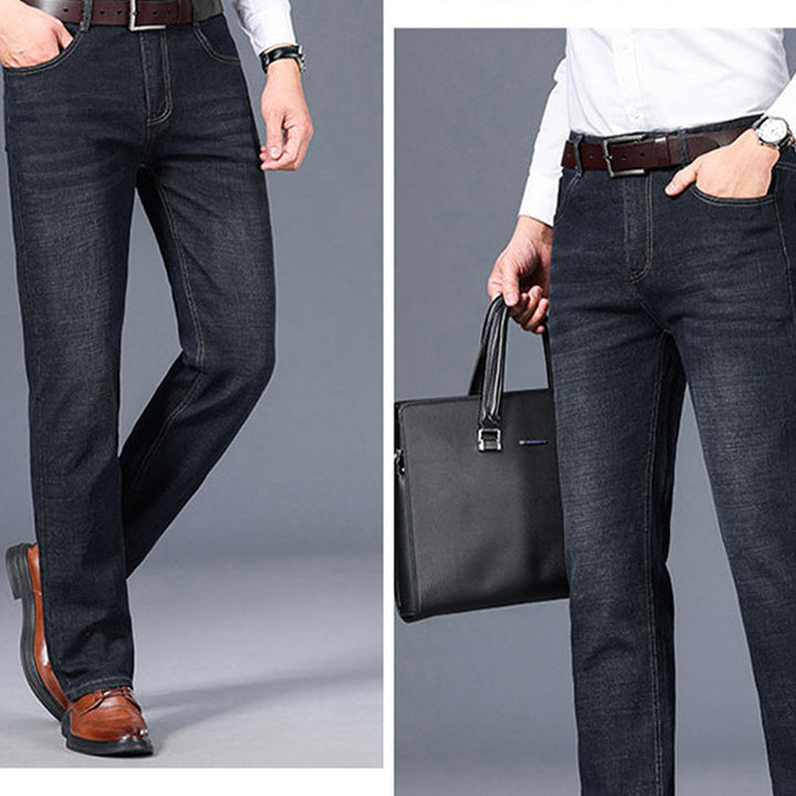 Herren Stretch Rak Passform Jeans