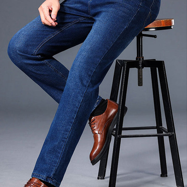 Herren Stretch Rak Passform Jeans