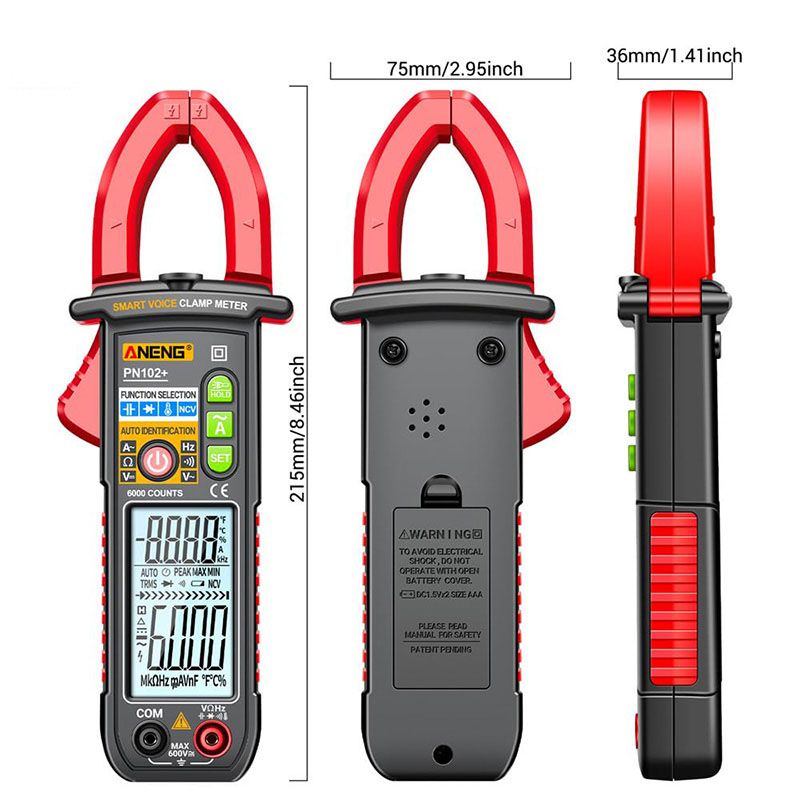 Smart Röstklämma Multimeter Tester