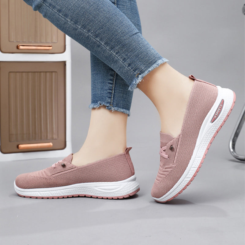 Lätta, andningsbara slip-on fritidsskor för kvinno