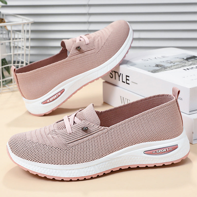Lätta, andningsbara slip-on fritidsskor för kvinno