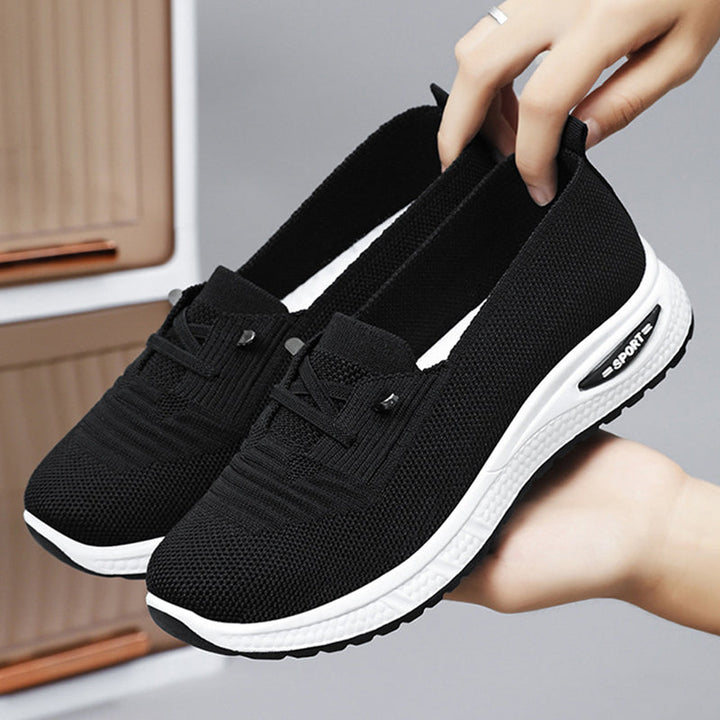 Lätta, andningsbara slip-on fritidsskor för kvinno