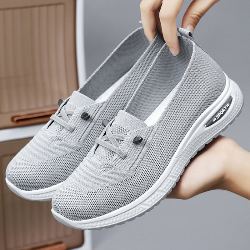 Lätta, andningsbara slip-on fritidsskor för kvinno