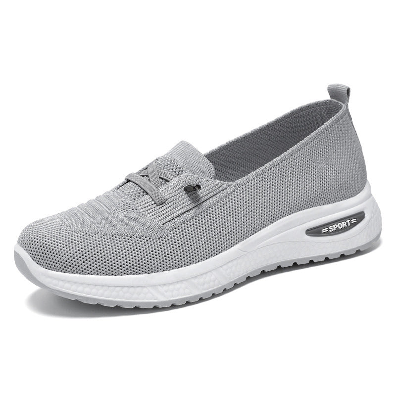 Lätta, andningsbara slip-on fritidsskor för kvinno
