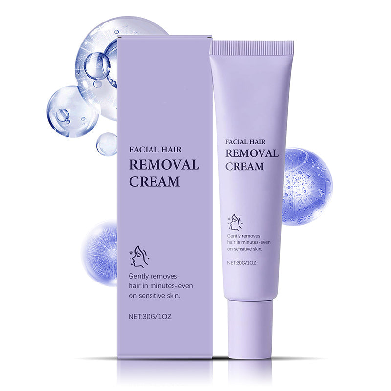 💖 Mild & Smärtfri Ansikts-Hårborttagningskräm – 100% Naturlig och Dermatologiskt Testad! 🌿✨