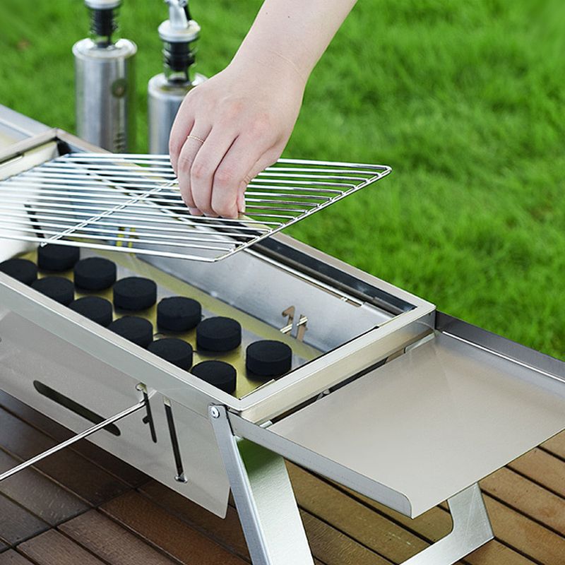 🔥Den hopfällbara utomhusgrillen i rostfritt stål