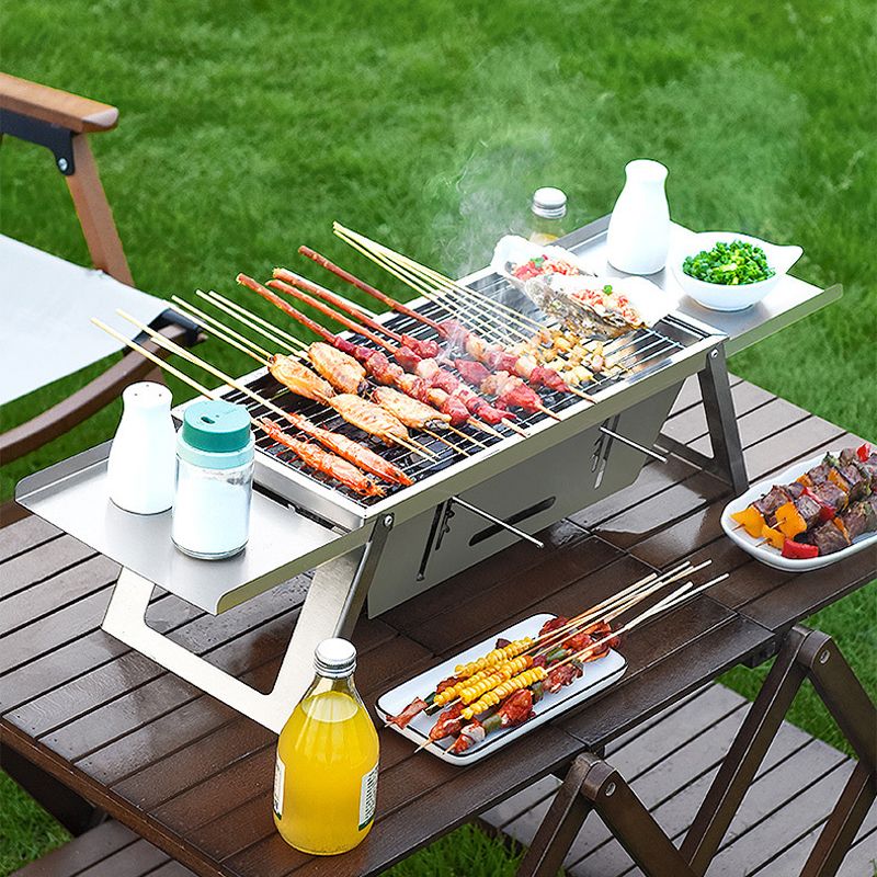 🔥Den hopfällbara utomhusgrillen i rostfritt stål
