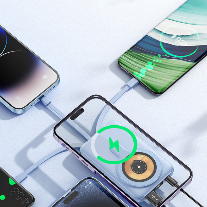 🔋60% RABATT NU! ⚡ Magnetisk trådlös powerbank 10000mAh – Snabbladdning, elegant design och universell kompatibilitet 🔌