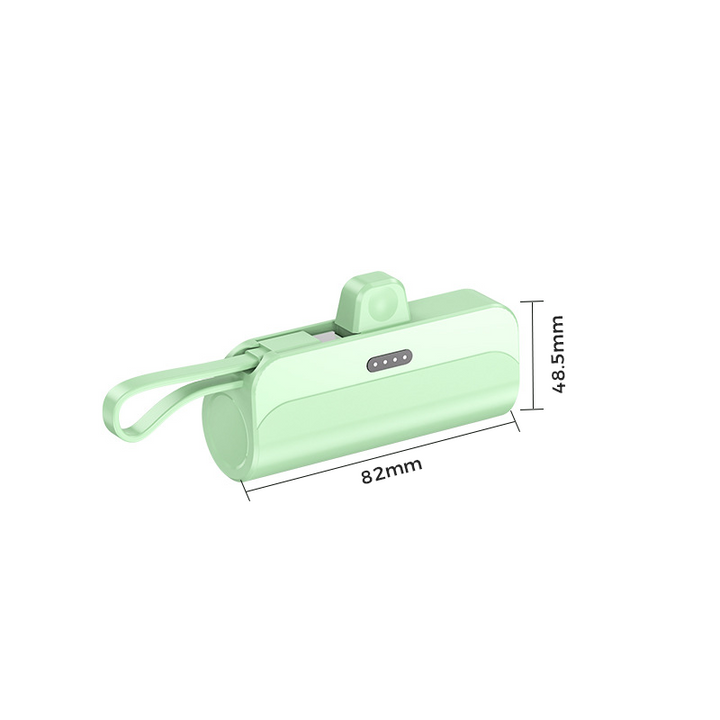 Portable High-Capacity Power Bank with Built-in Cables