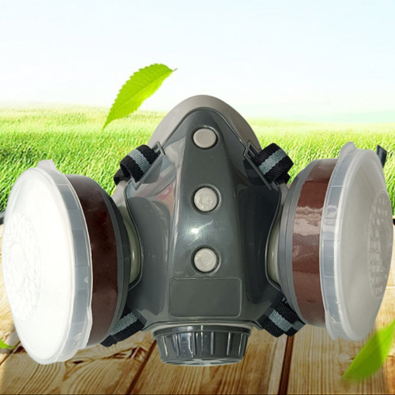 🎁Senaste dagskampanj 50% rabatt🔥Skydd som fungerar - gasmask med dubbla filter och aktivt kol