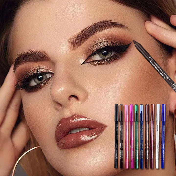 💕10 färgade gelpennor för eyeliner