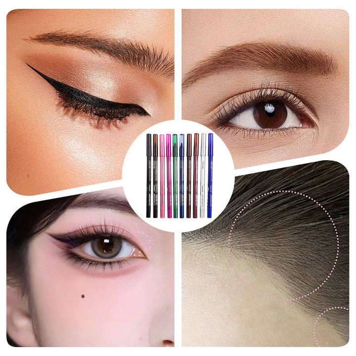 💕10 färgade gelpennor för eyeliner