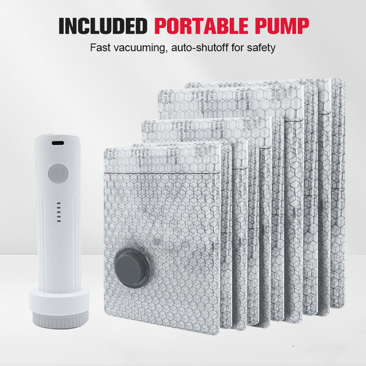 🎅 HETT REA 50 % RABATT🎁 Resevakuumförvaringspåsar & Portabel Pumpuppsättning