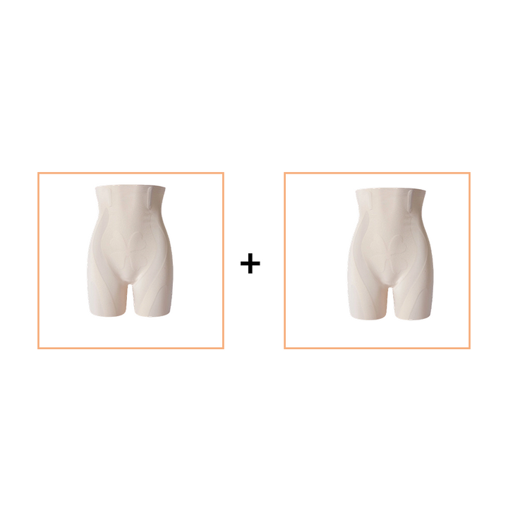 Högmidjade formande shorts med rumplyft