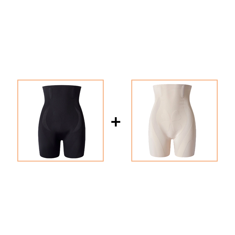 Högmidjade formande shorts med rumplyft