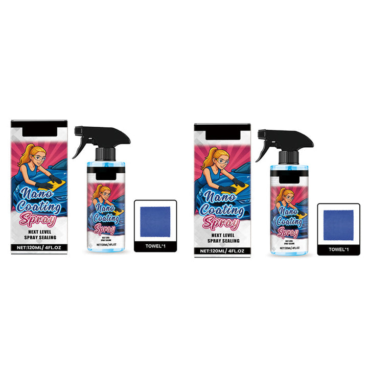 🚗 KÖP 2 FÅ 1 GRATIS! ✨ Bilpolishspray + Mikrofiberduk - Återställer glansen och skyddar lacken på några minuter, reptålig formula ☀️🧽