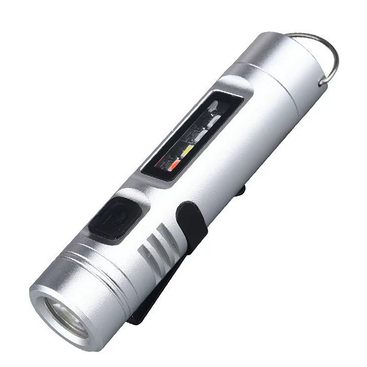 Multifunktionell mini-ficklampa i aluminiumlegering