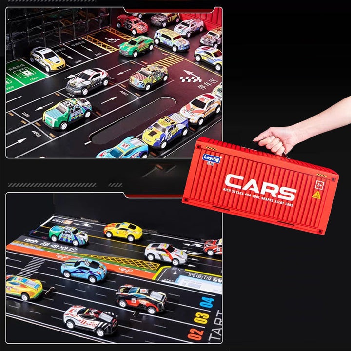 🎅 Julkampanj  55 % RABATT 🎁 48 minibilar med inbyggt garage