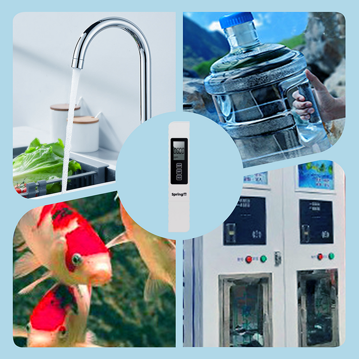 💧 KÖP 2 FÅ 3! ✨ 3-i-1 TDS Vattenkvalitetstestare - Mäter pH, Klor och Hårdhet med LCD-display för Pool och Akvarium 🌊📱