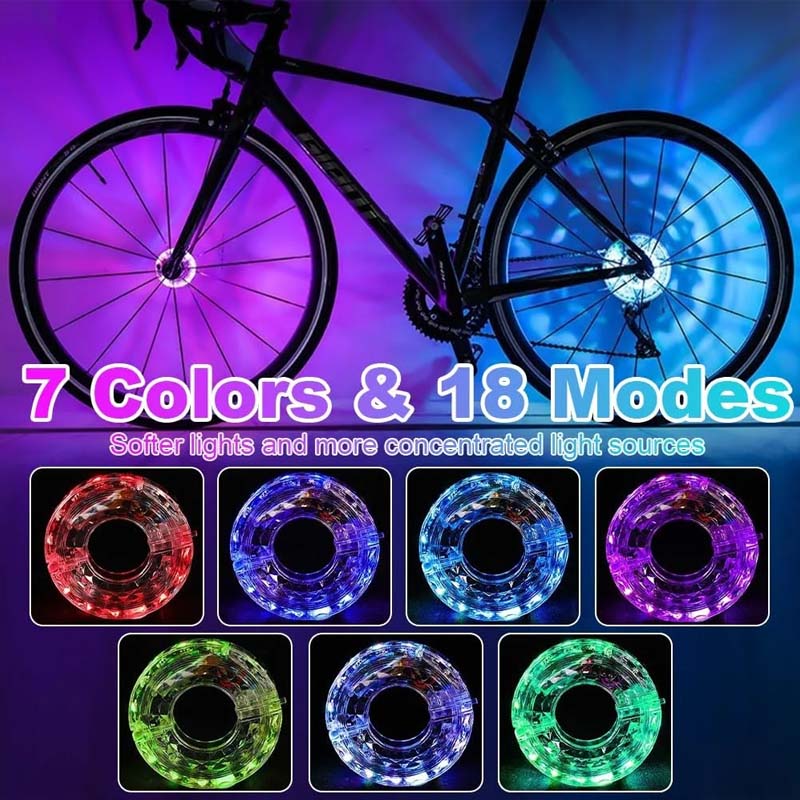✨ LED-cykelhjulslampa för nattcykling
