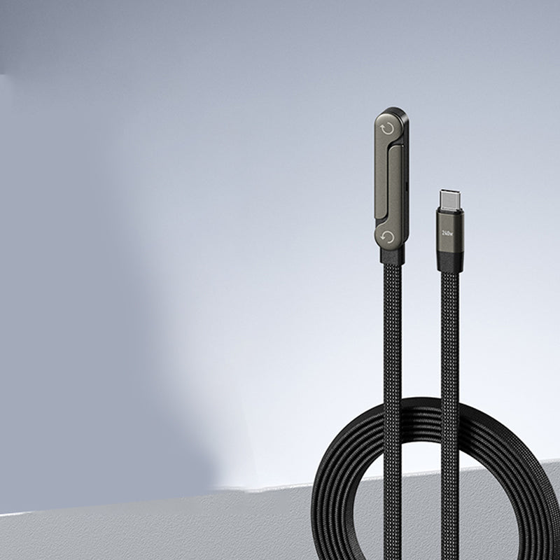 ⚡ KÖP 3, FÅ 1 GRATIS! 📱 2-i-1 Osynlig Laddningskabel – 240W Snabbladdning, Inbyggt Telefonstativ & Robust Design 🔋🎁