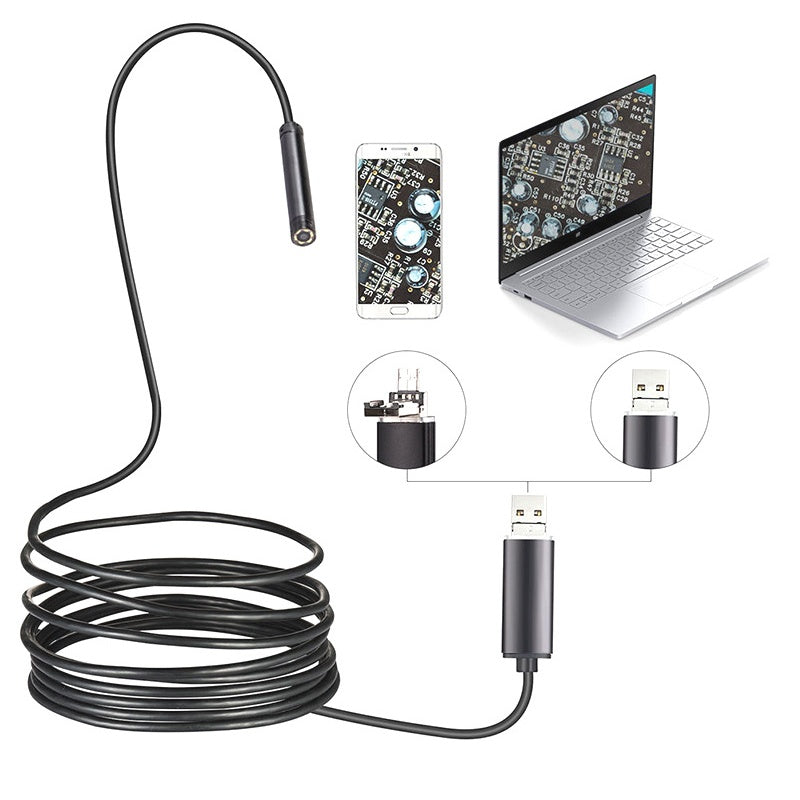 🔥3-i-1 vattentät USB-endoskopkamera med LED
