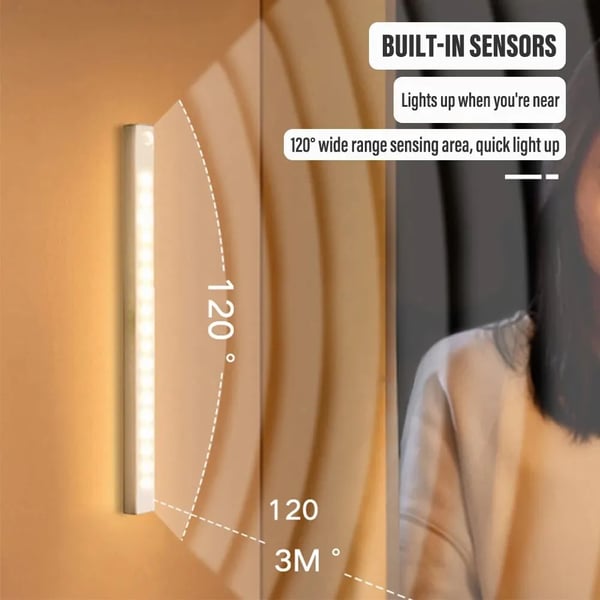 🎁Sista dagen specialerbjudande – 50 % rabatt💡Punch-fri smart sensor magnetisk uppladdningsbar LED-belysning Lights