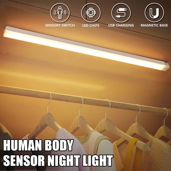 🎁Sista dagen specialerbjudande – 50 % rabatt💡Punch-fri smart sensor magnetisk uppladdningsbar LED-belysning Lights