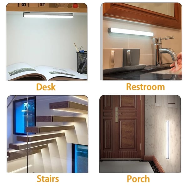 🎁Sista dagen specialerbjudande – 50 % rabatt💡Punch-fri smart sensor magnetisk uppladdningsbar LED-belysning Lights