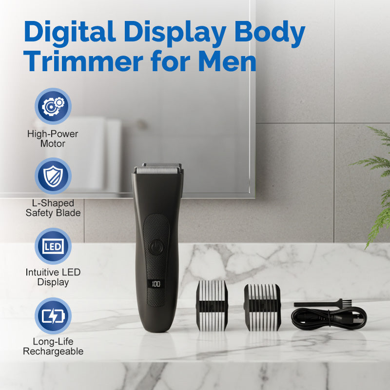 📢📢50 % RABATT !!✨Digital display kroppstrimmer för män