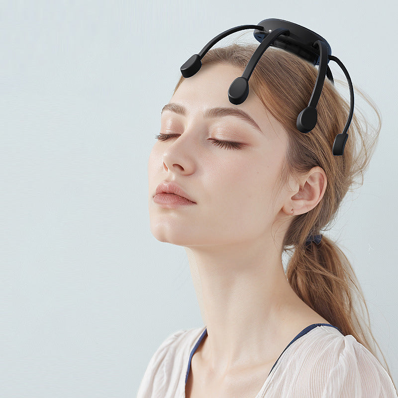 💆‍♂️ Intelligent bläckfiskhuvudmassage – Avslappnande knådning, flera lägen och bärbar design 🔋