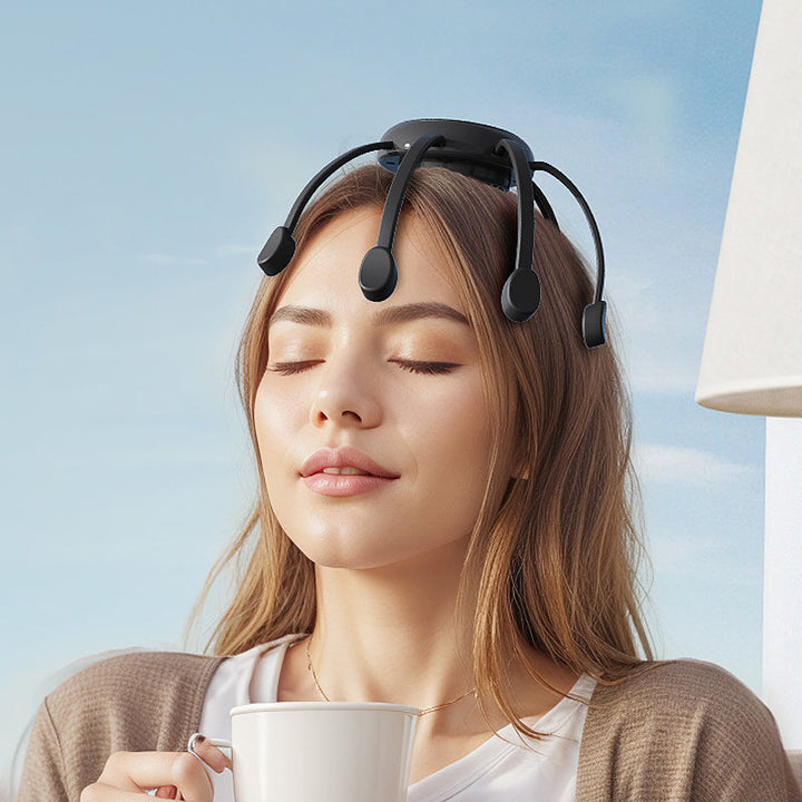 💆‍♂️ Intelligent bläckfiskhuvudmassage – Avslappnande knådning, flera lägen och bärbar design 🔋