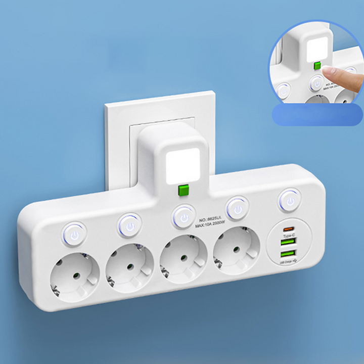 🔌2026 SPECIALERBJUDANDE - 60% RABATT⚡Smart grenuttag med USB-portar