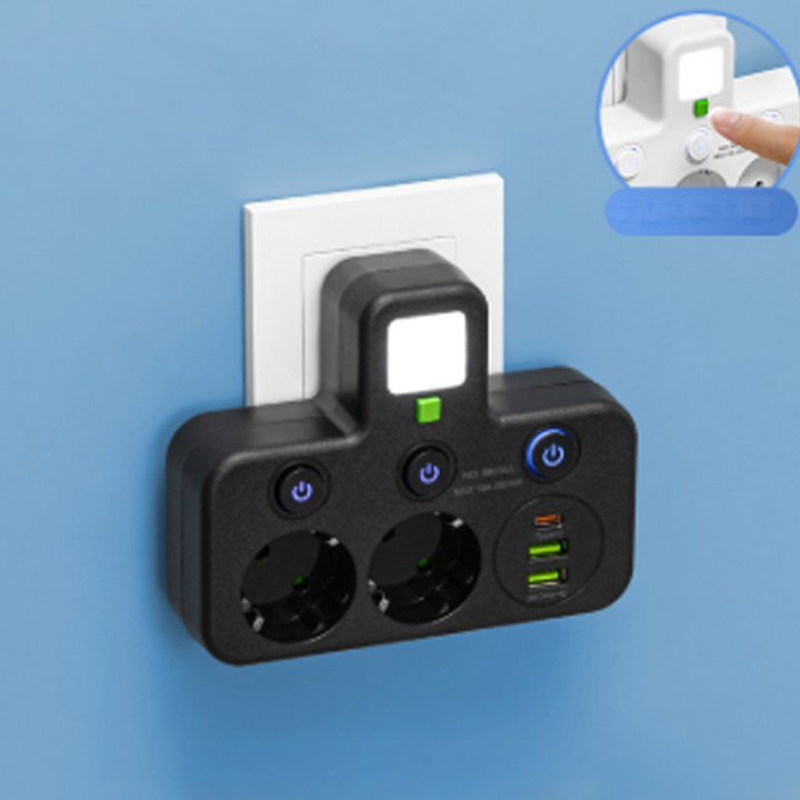 🔌2026 SPECIALERBJUDANDE - 60% RABATT⚡Smart grenuttag med USB-portar