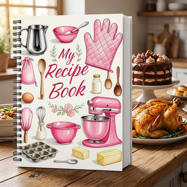 104 ark anteckningsbok för recept