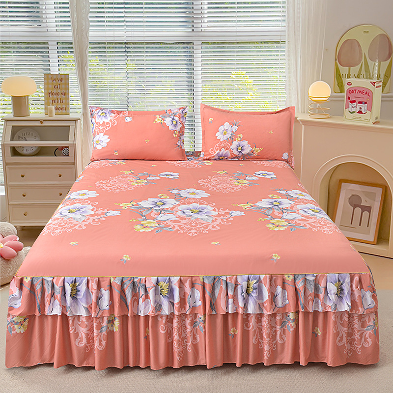 🛏️50% RABATT!🎀3-delat Volangsängkjol – Elegant Design, Fullständigt Skydd & Universell Passform 🛌