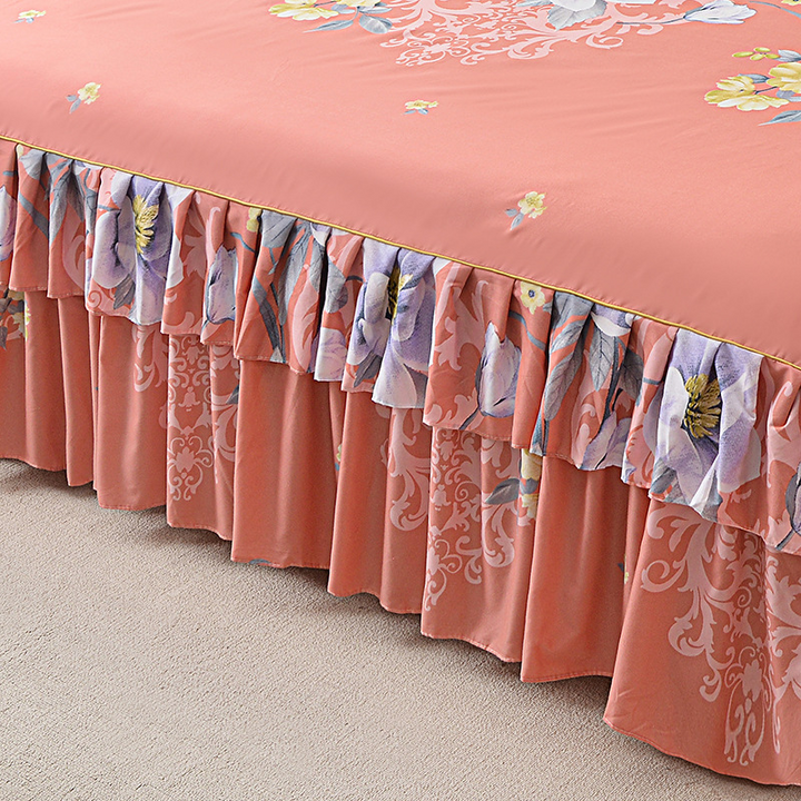 🛏️50% RABATT!🎀3-delat Volangsängkjol – Elegant Design, Fullständigt Skydd & Universell Passform 🛌