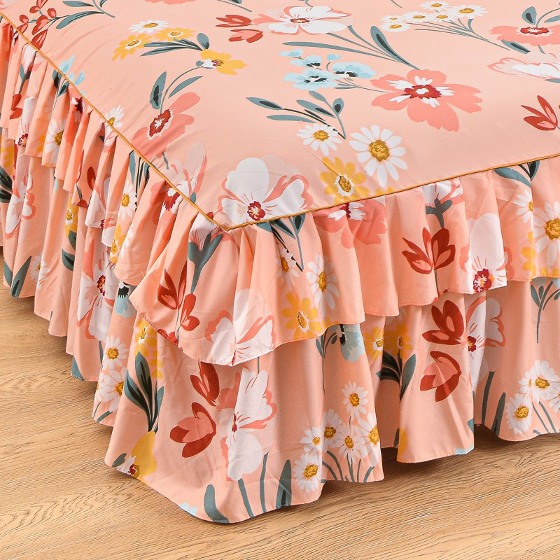 🛏️50% RABATT!🎀3-delat Volangsängkjol – Elegant Design, Fullständigt Skydd & Universell Passform 🛌