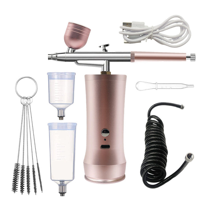 🎨 Elektriskt airbrush-kit med kompressor – Din bärbara studio för enkel kreativitet! ✨