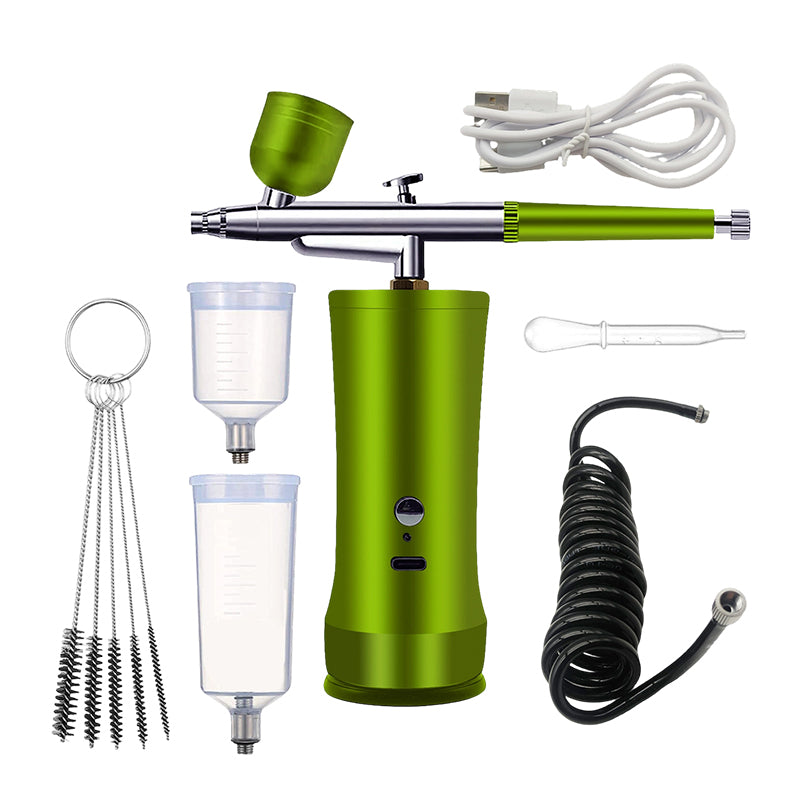 🎨 Elektriskt airbrush-kit med kompressor – Din bärbara studio för enkel kreativitet! ✨